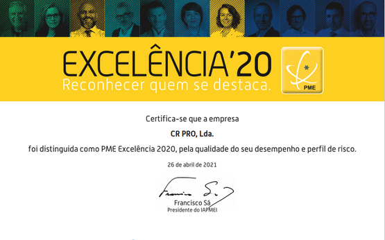 Statut de PME Excellence 2020